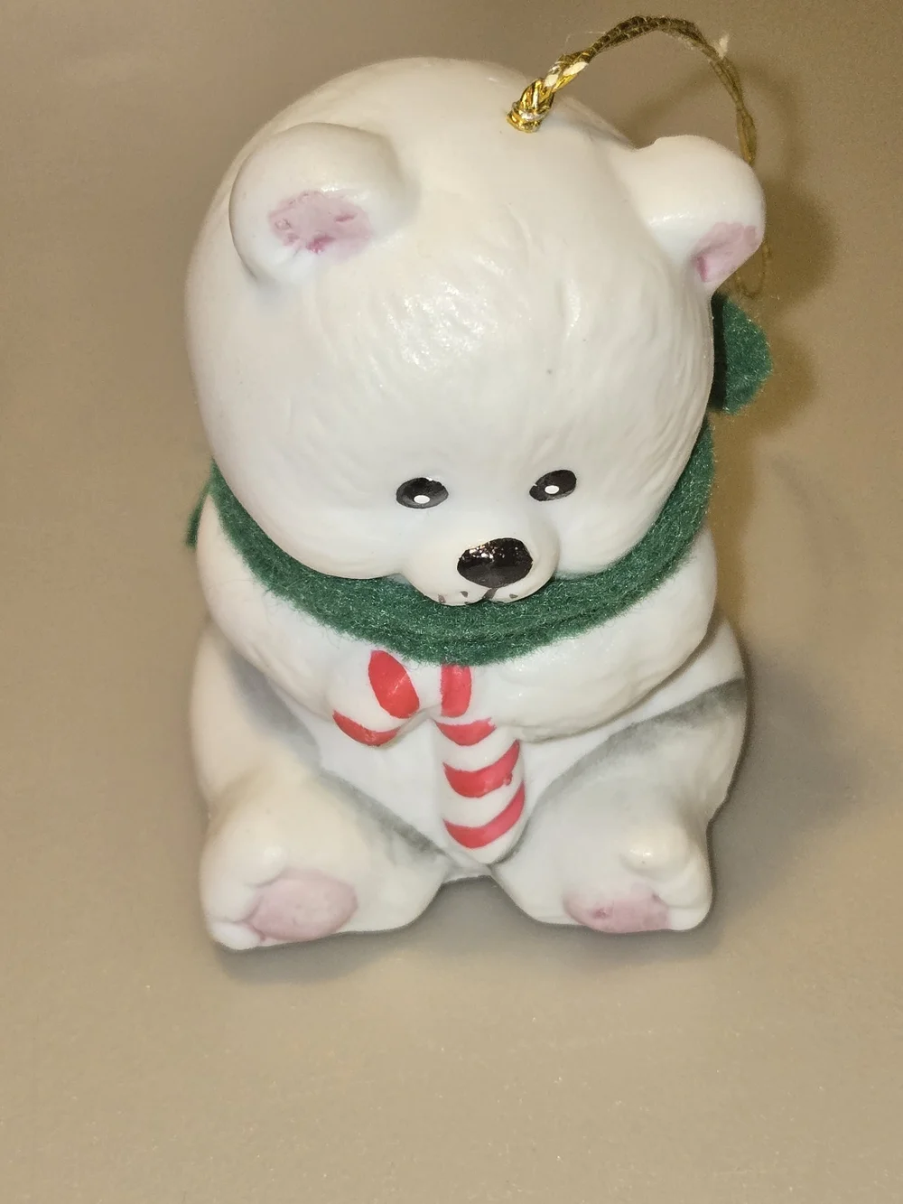 White Bear Ring A Lings Collector Bell Ornament
